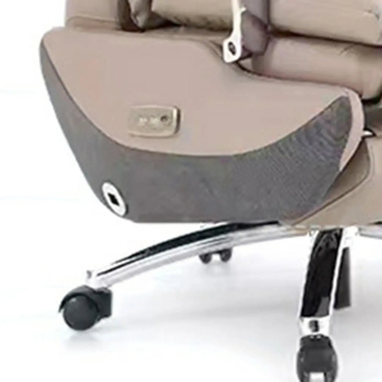 Adjustable Grey Ergonomic Swivel Leather Task Office Chair Image - 4