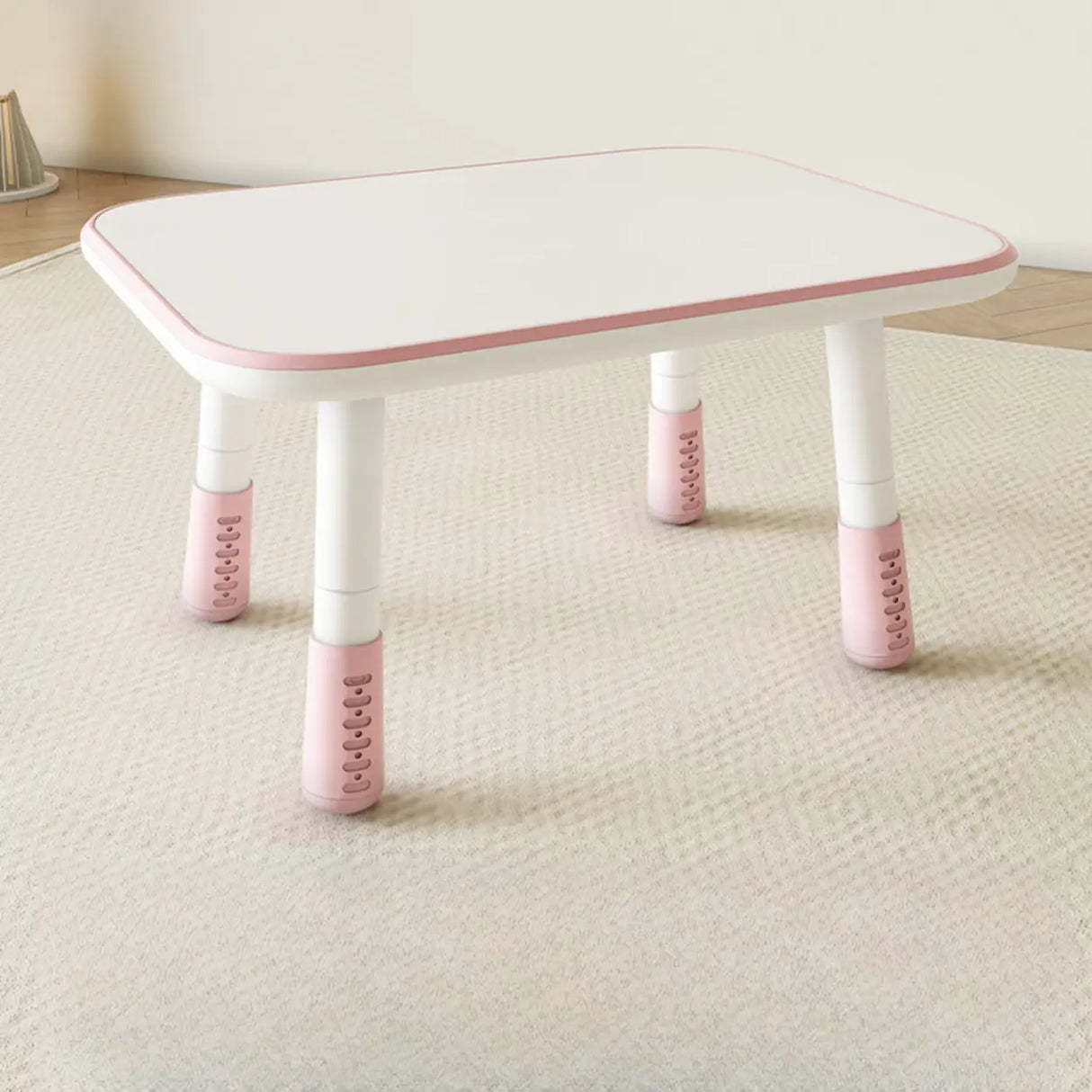 Adjustable Height Adorable White Top Wood Kids Desk Image - 11