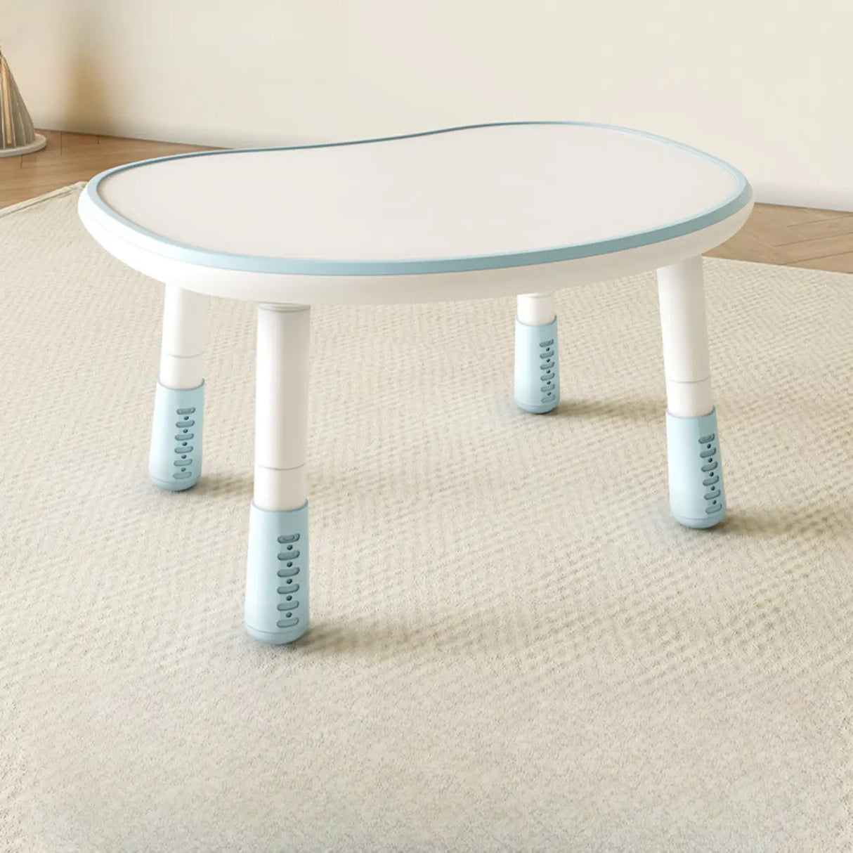 Adjustable Height Adorable White Top Wood Kids Desk Image - 2