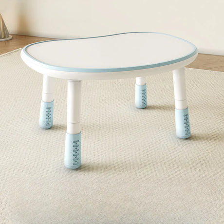 Adjustable Height Adorable White Top Wood Kids Desk Image - 2