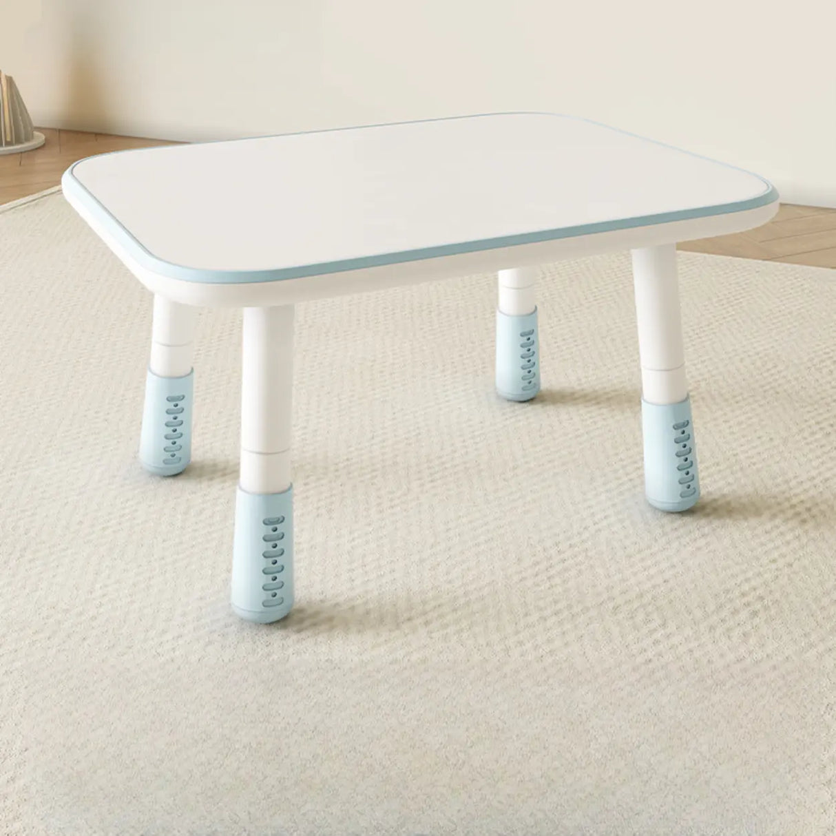 Adjustable Height Adorable White Top Wood Kids Desk Image - 3