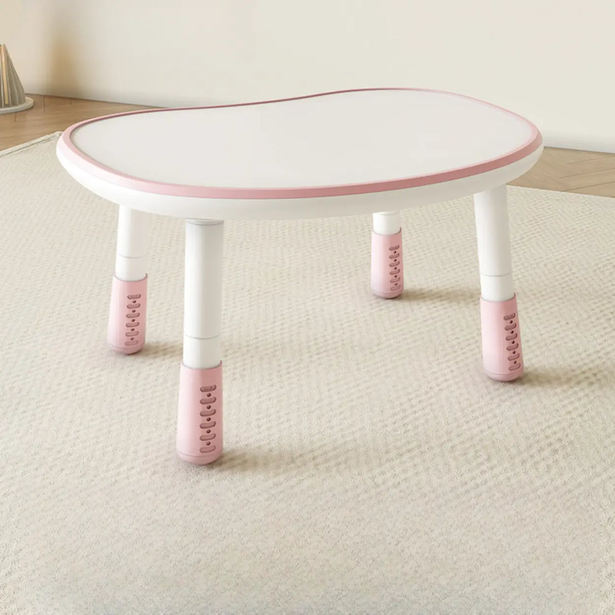 Adjustable Height Adorable White Top Wood Kids Desk Image - 5