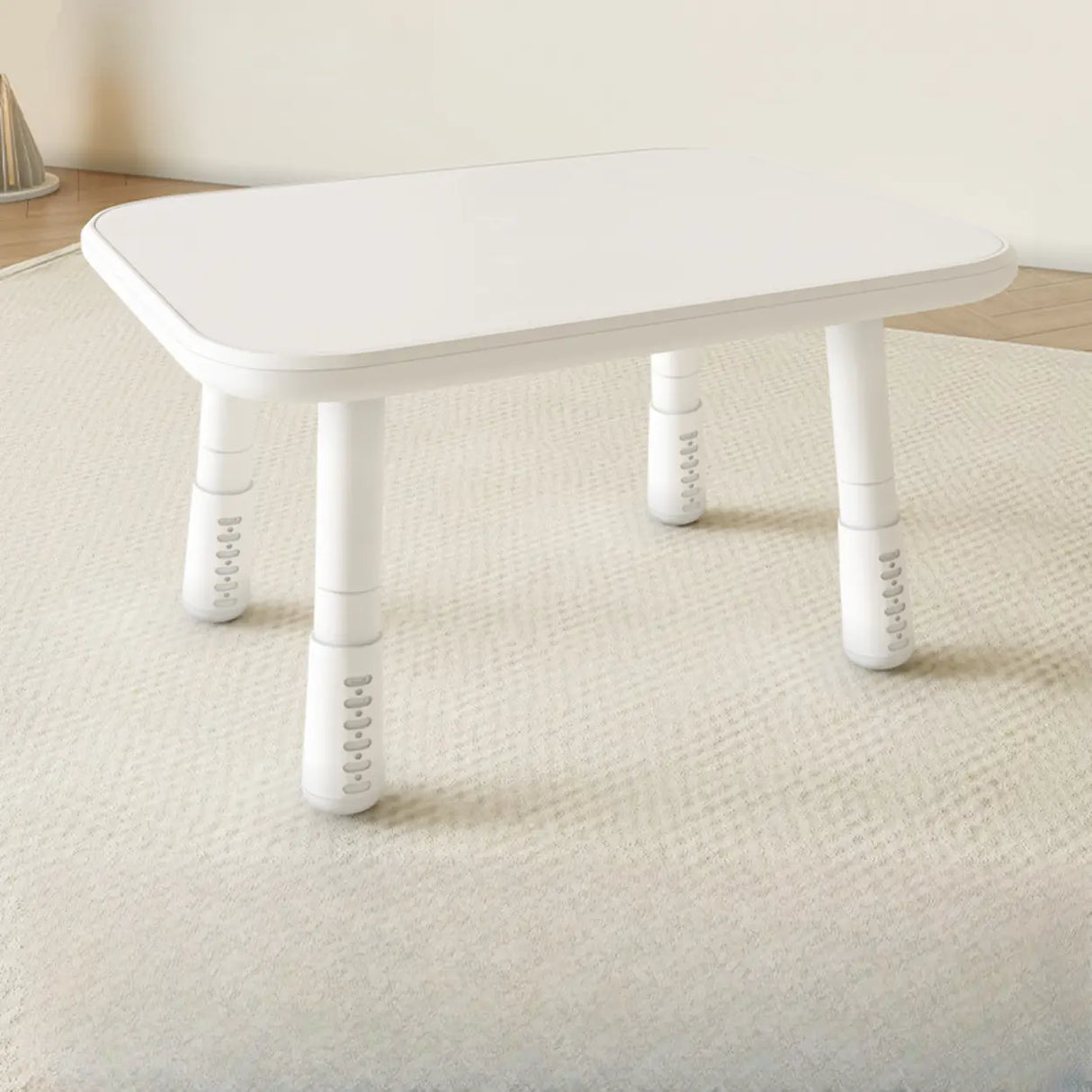 Adjustable Height Adorable White Top Wood Kids Desk Image - 7