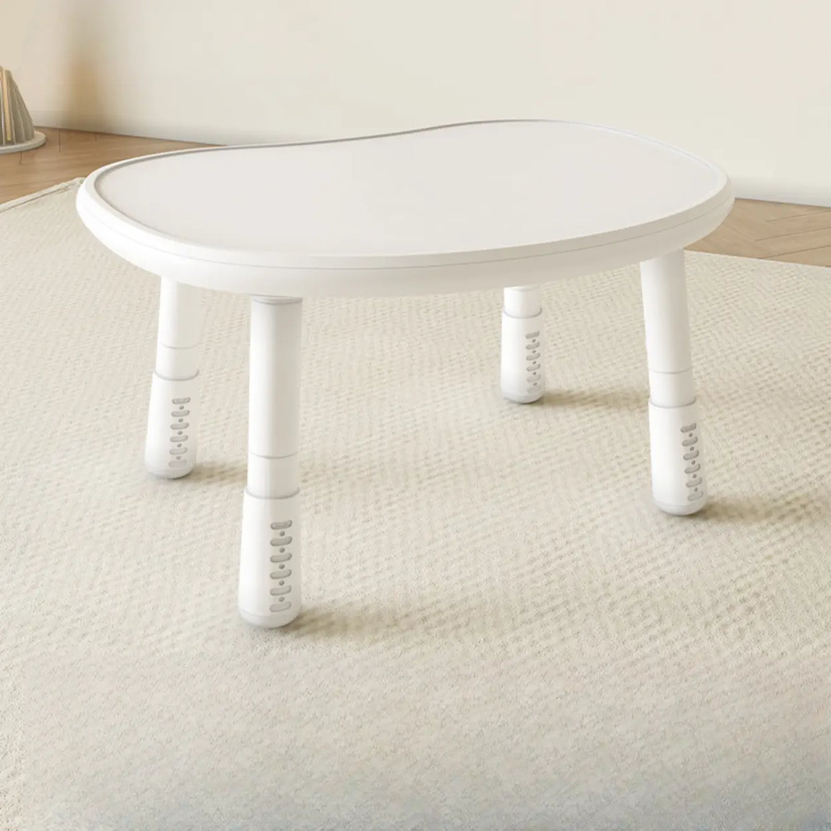 Adjustable Height Adorable White Top Wood Kids Desk Image - 9