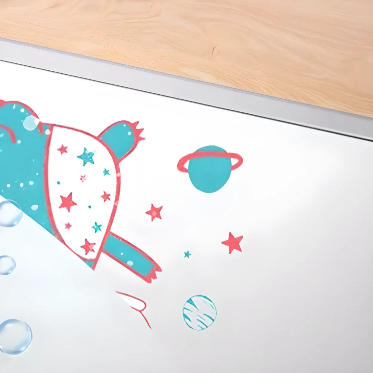 Adjustable Height Metal T-Shaped Base Kids Writing Desk Image - 11