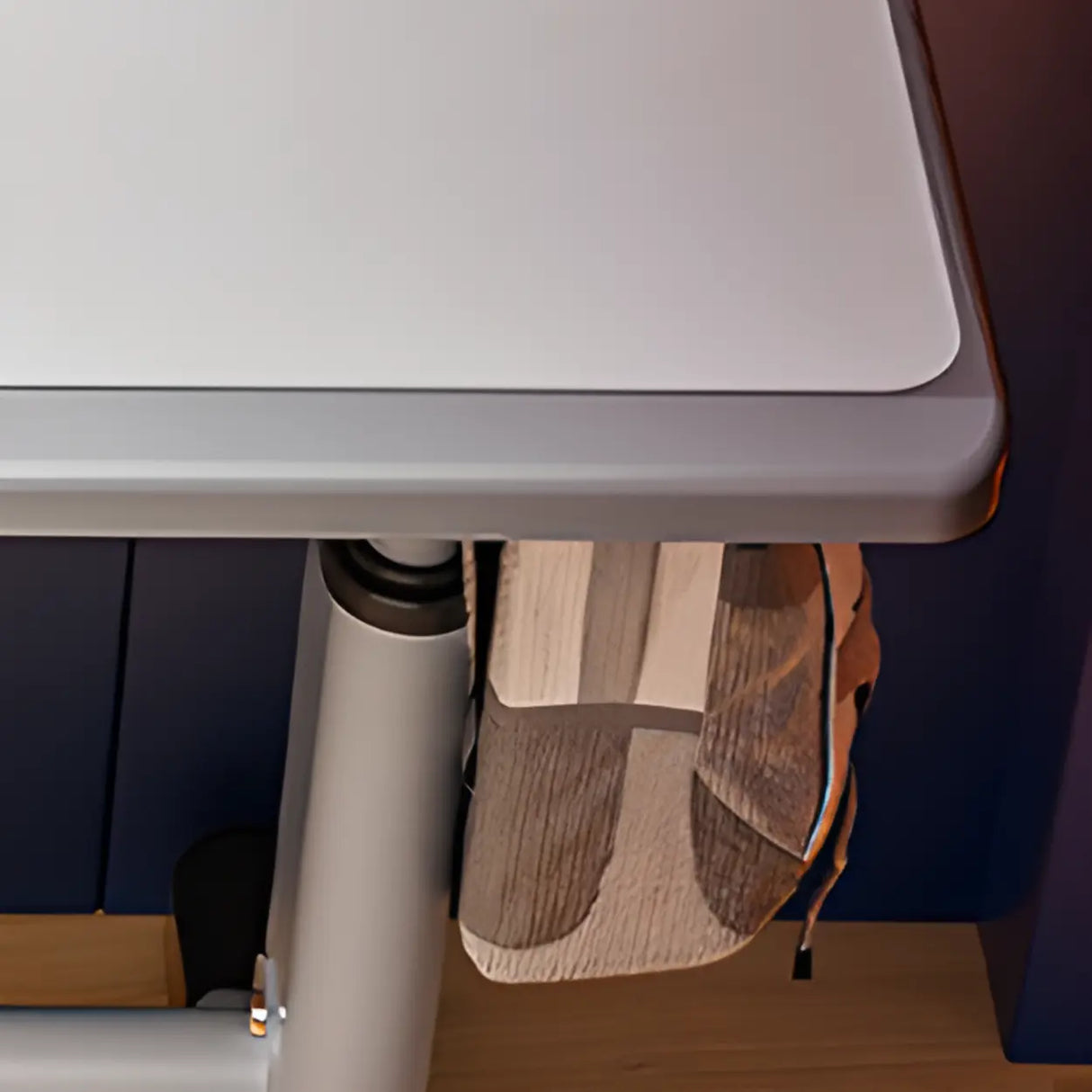 Adjustable Height Metal T-Shaped Base Kids Writing Desk Image - 6