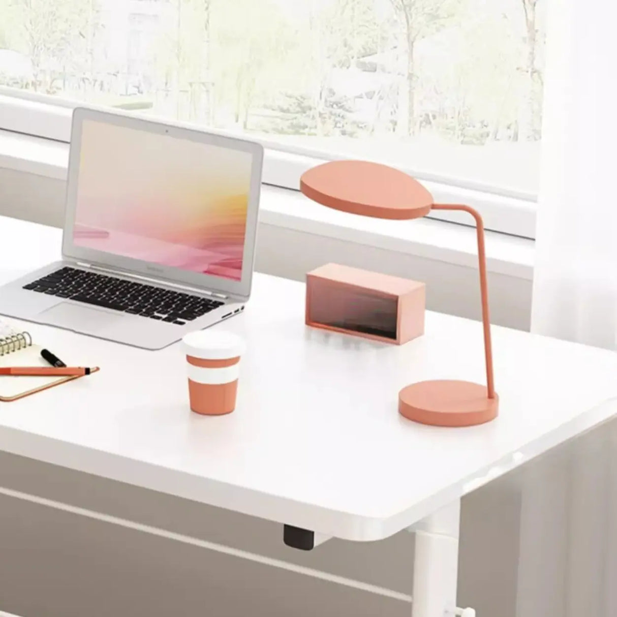 Adjustable Height Rectangular Steel Base Kids Desk Image - 6