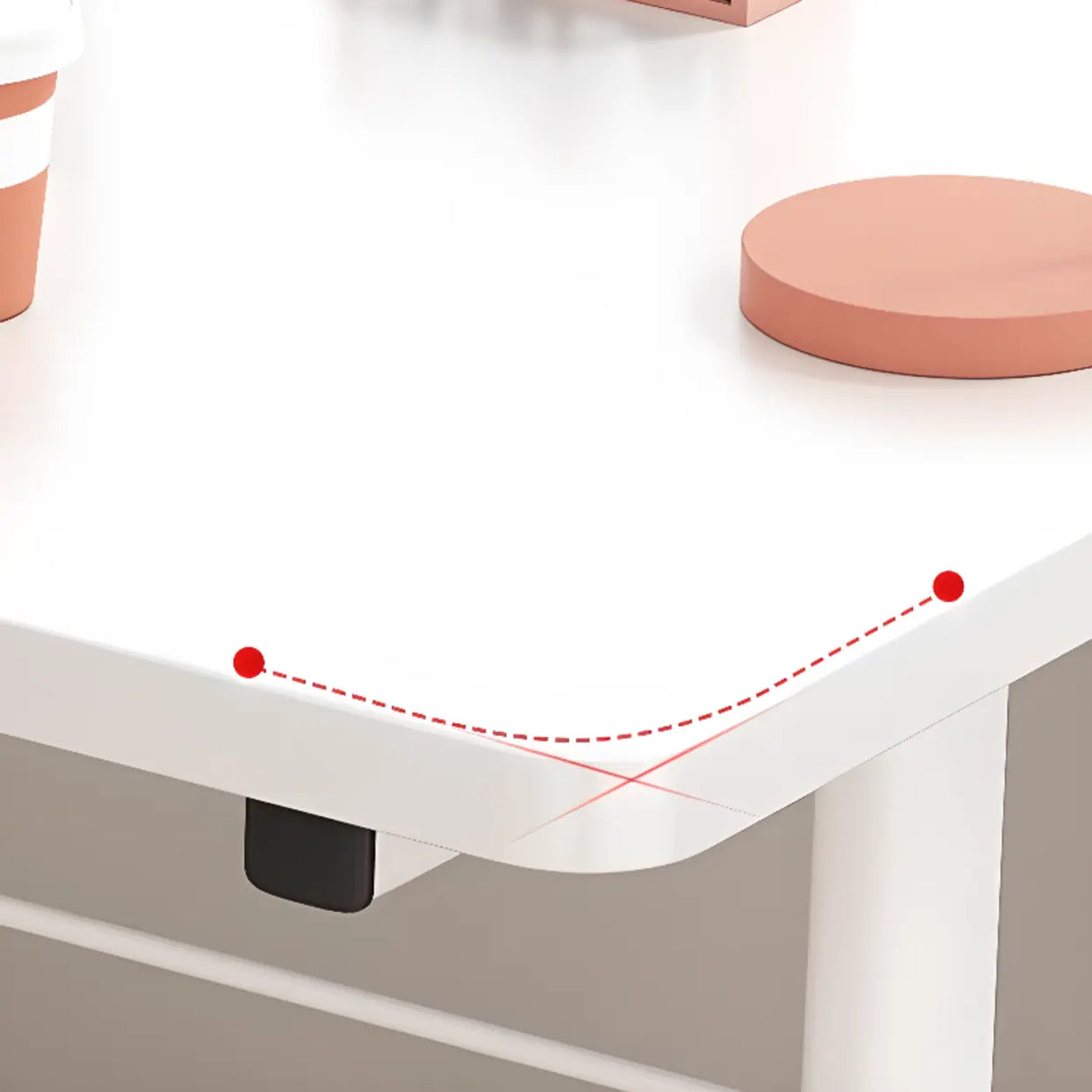 Adjustable Height Rectangular Steel Base Kids Desk Image - 9