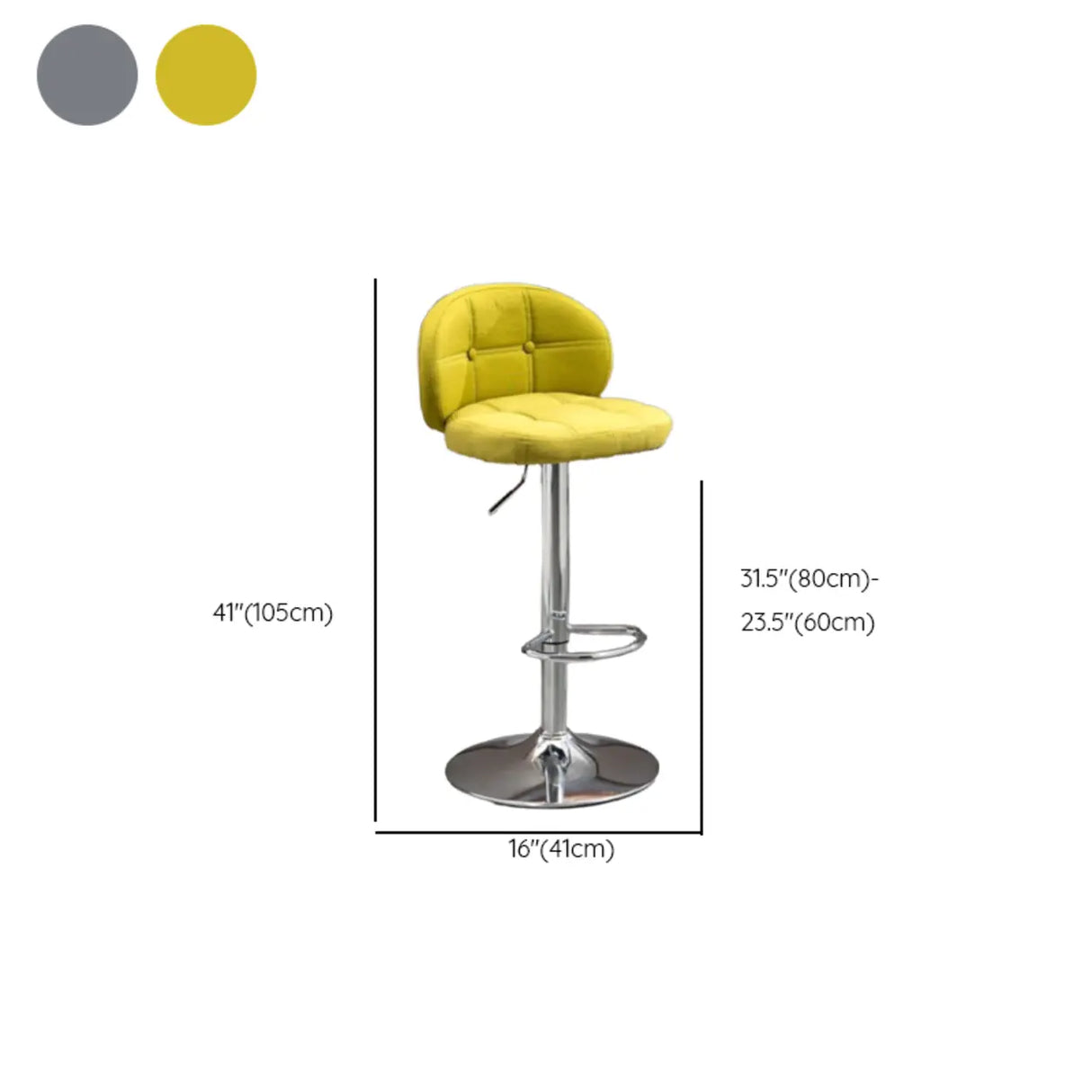 Adjustable Height Swivel Bar Stool with Cushioned Backrest Image - 14