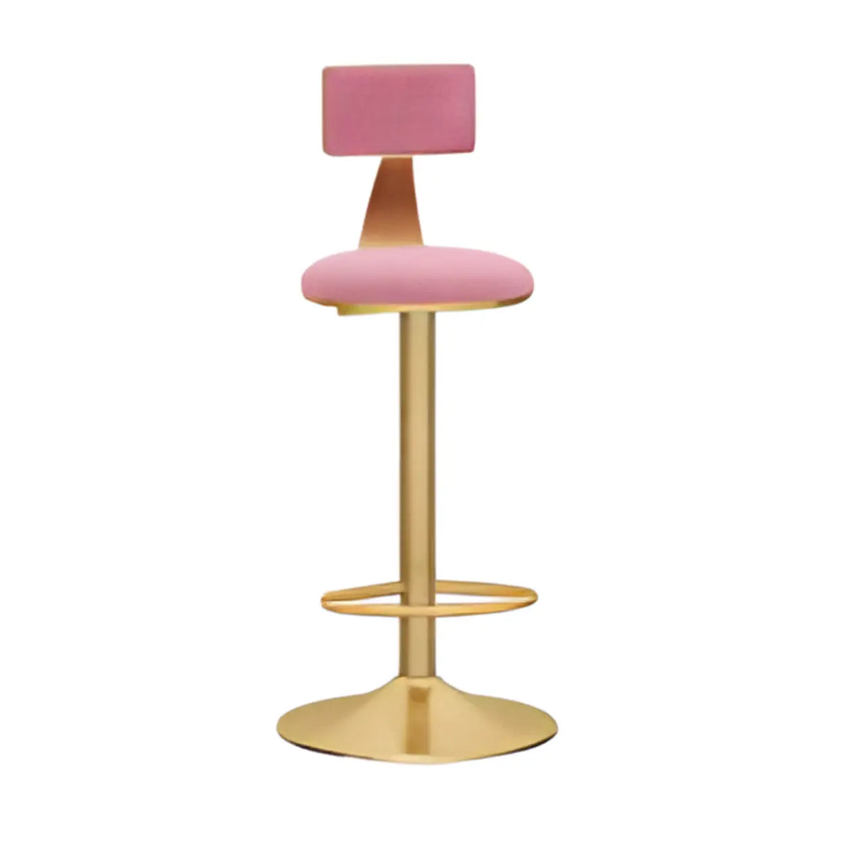 Adjustable Height Swivel Round Iron Frame Bar Stool Image - 11