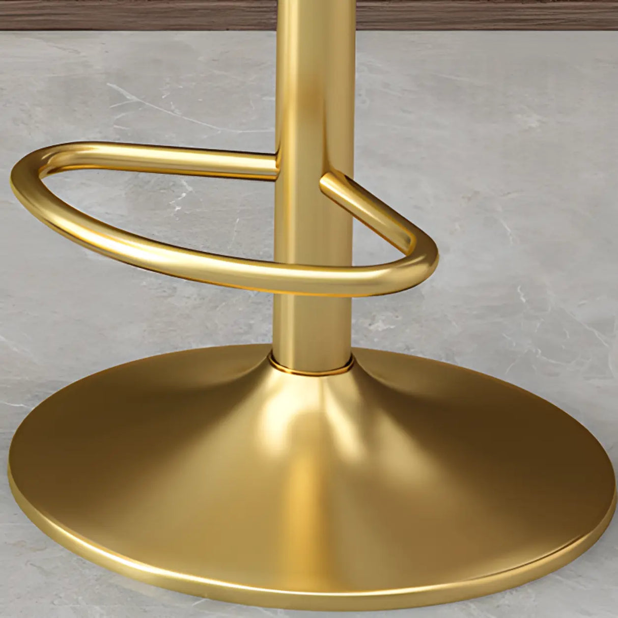 Adjustable Height Swivel Round Iron Frame Bar Stool Image - 8