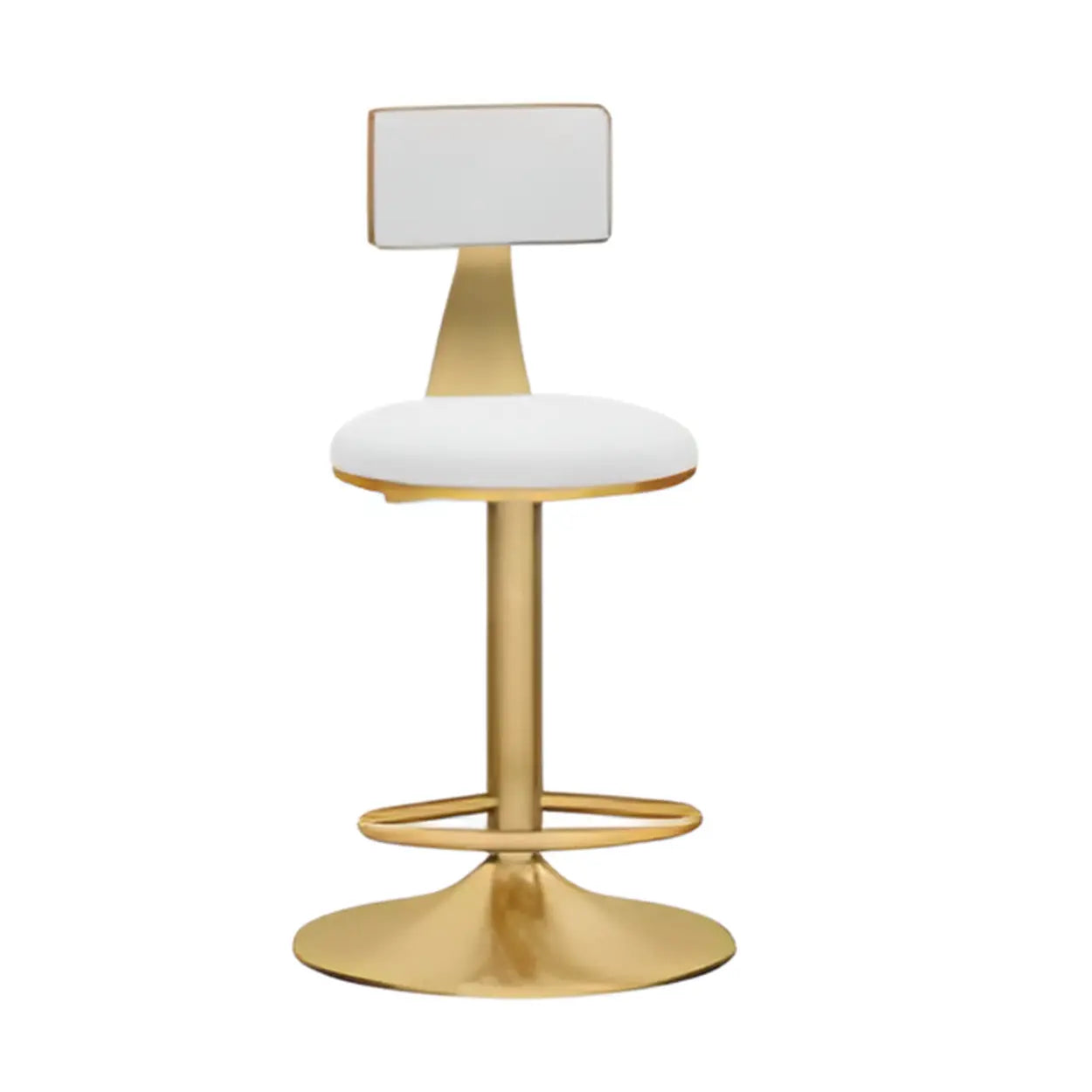 Adjustable Height Swivel Round Iron Frame Bar Stool Image - 9