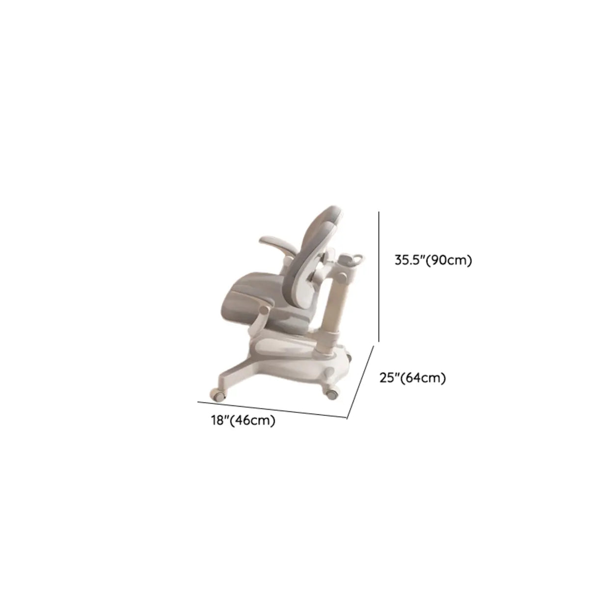 Adjustable Height White Writing Desk for Kids Study Image - 12