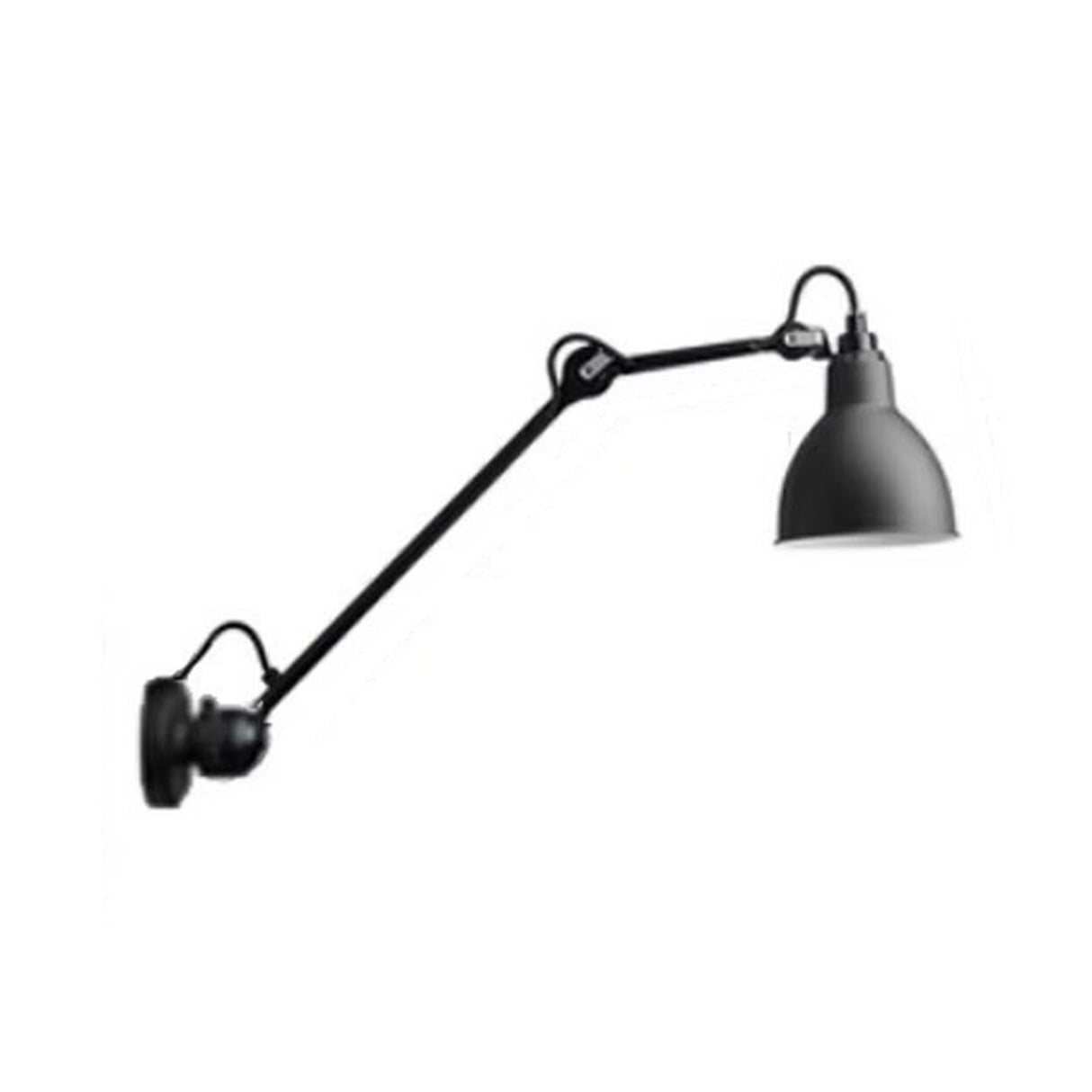 Adjustable Industrial Black Cone Metal Wall Lamp Image - 10