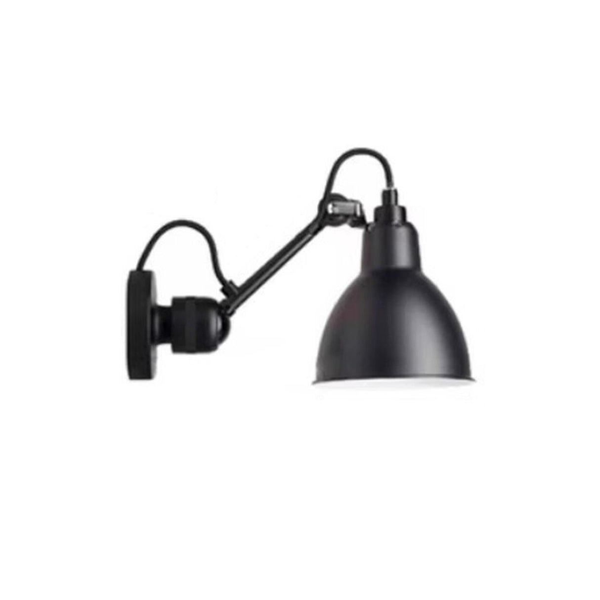 Adjustable Industrial Black Cone Metal Wall Lamp Image - 4