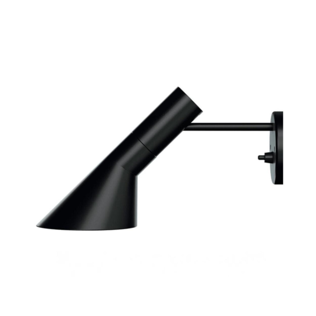 Adjustable Industrial Black Cone Metal Wall Lamp Image - 8