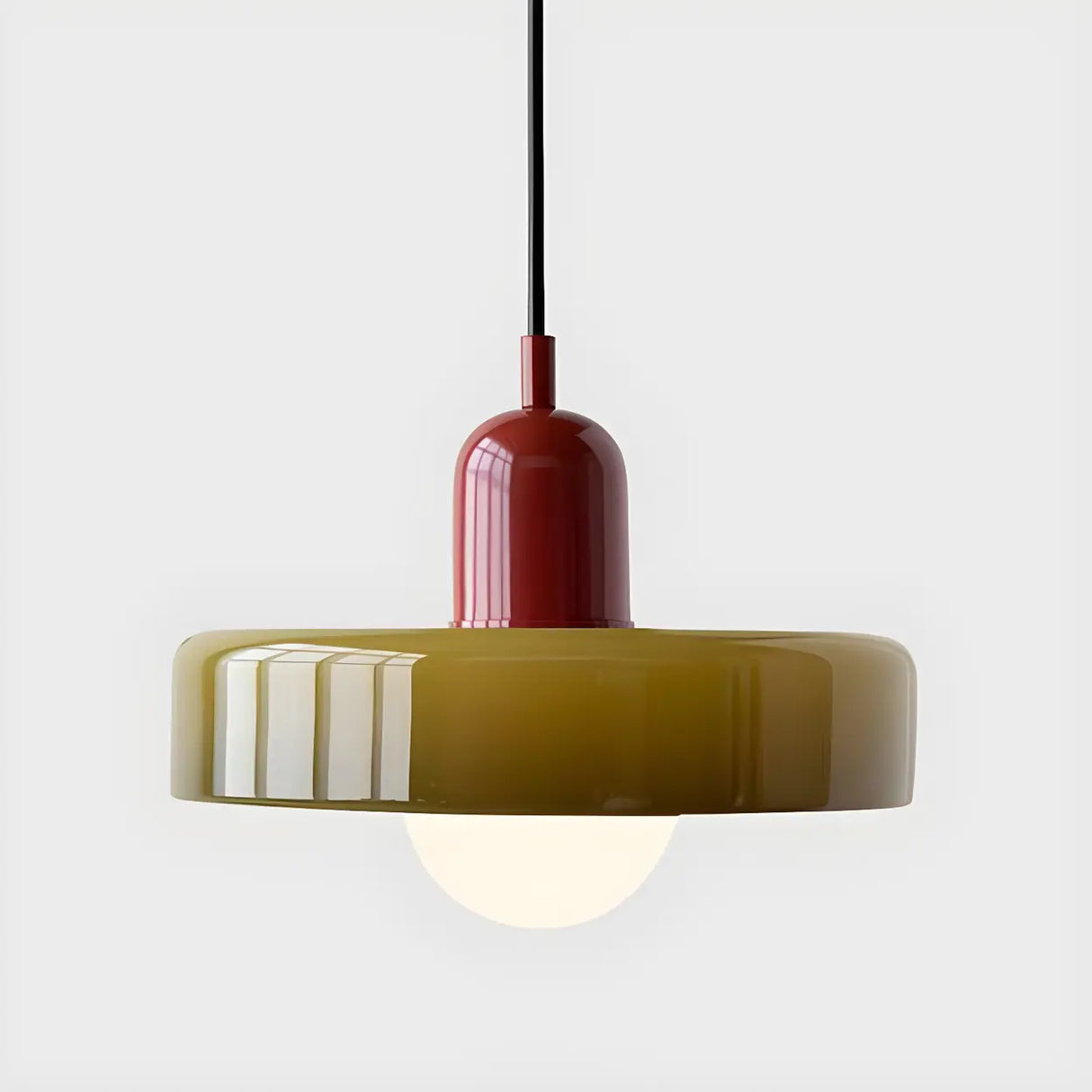 Adjustable Mini Glass Geometric Cord Pendant Light Image - 10