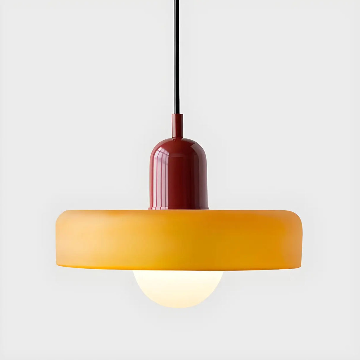 Adjustable Mini Glass Geometric Cord Pendant Light Image - 11