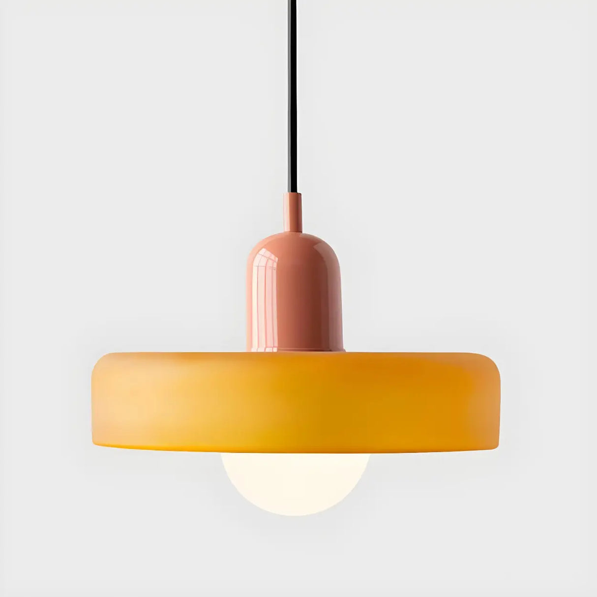 Adjustable Mini Glass Geometric Cord Pendant Light Image - 4