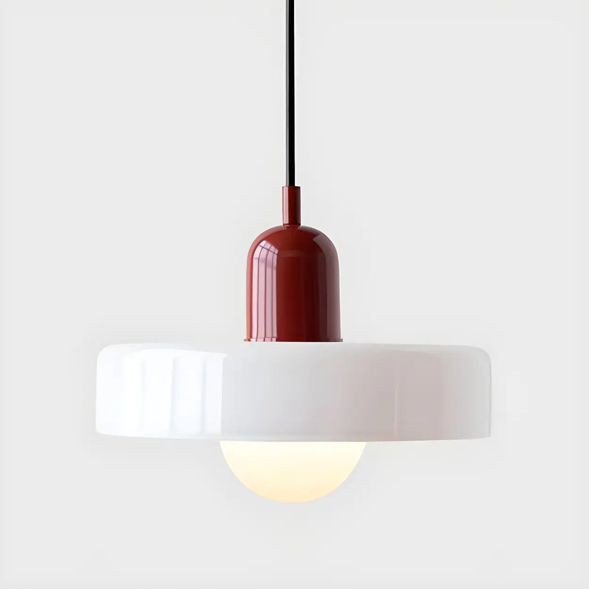 Adjustable Mini Glass Geometric Cord Pendant Light Image - 8