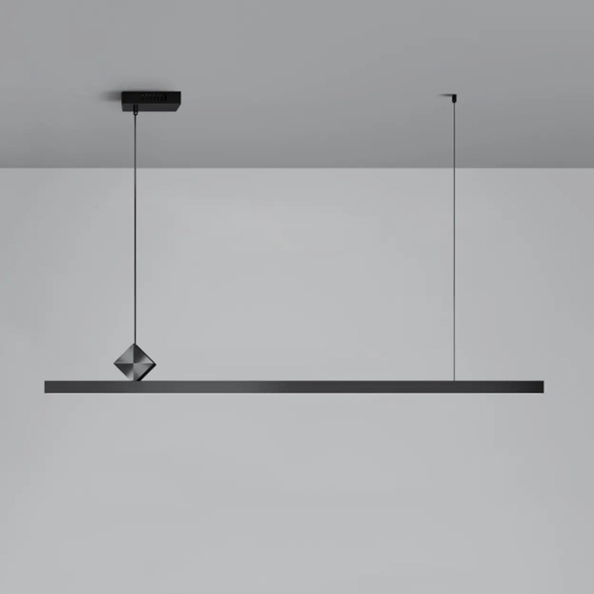Adjustable Minimalist Linear Island Pendant Light Image - 7