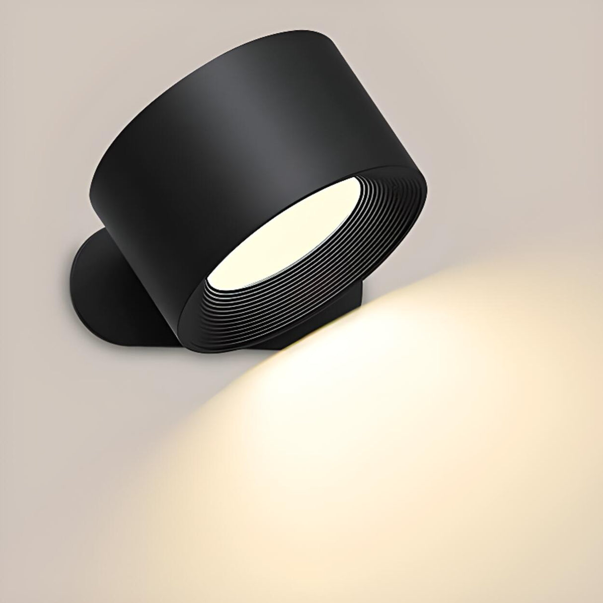 Adjustable Modern Cylinder Metal LED Wall Sconce Image - 4