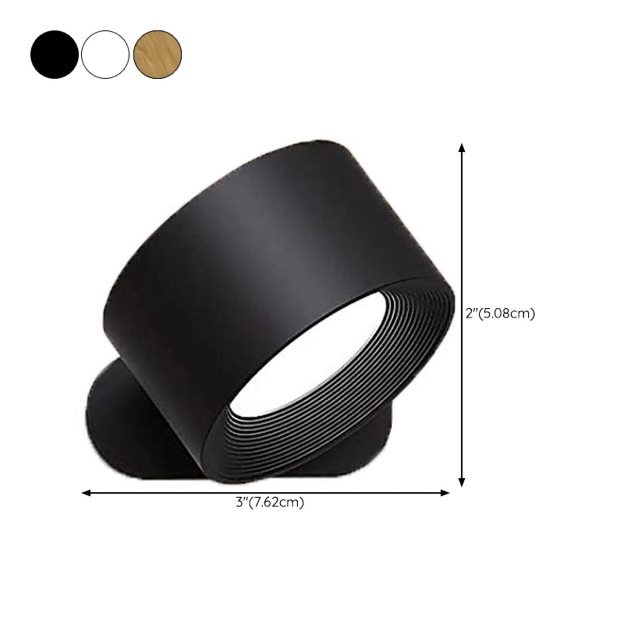 Adjustable Modern Cylinder Metal LED Wall Sconce Image - 7