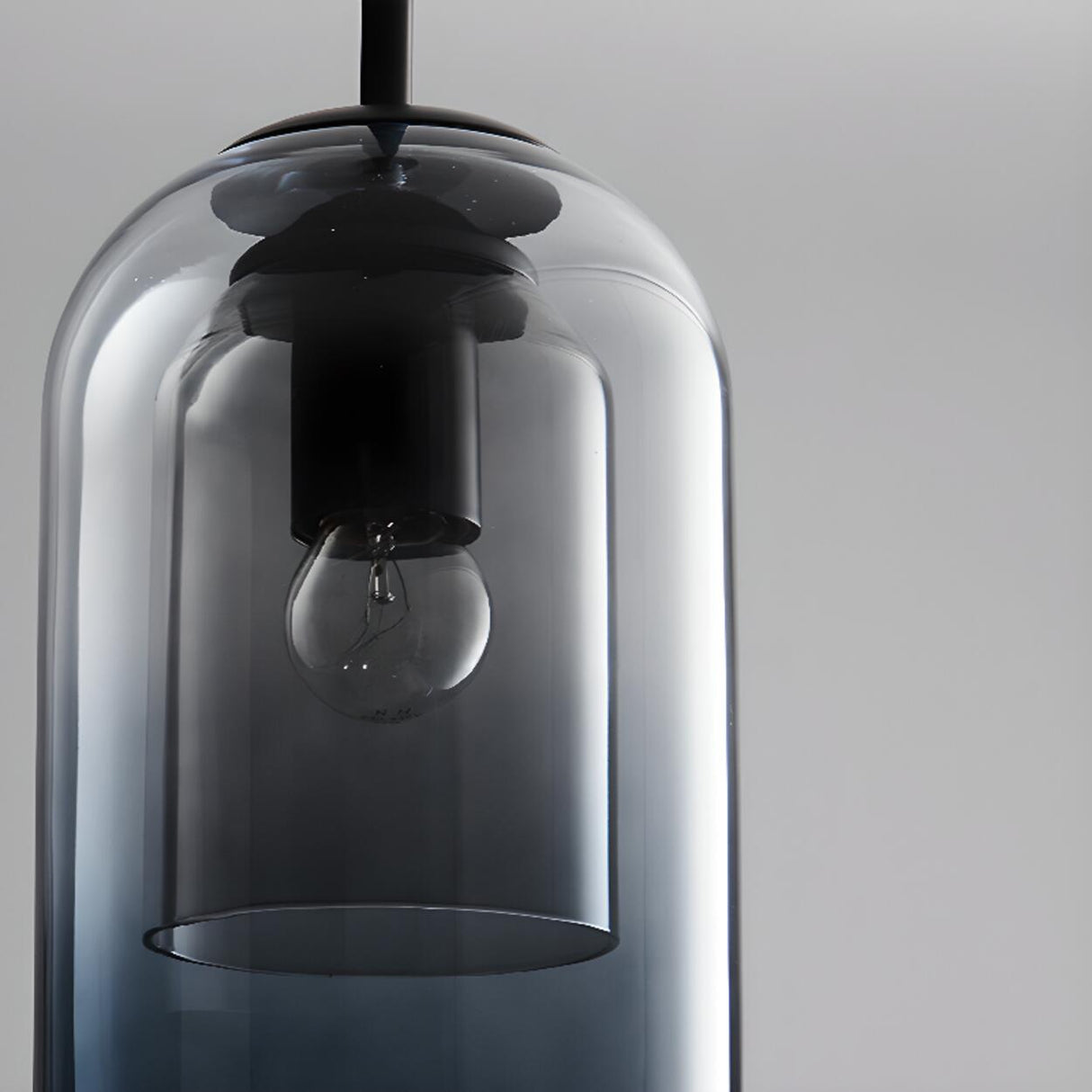 Adjustable Modern Glass Bell Island Hanging Lights Image - 9