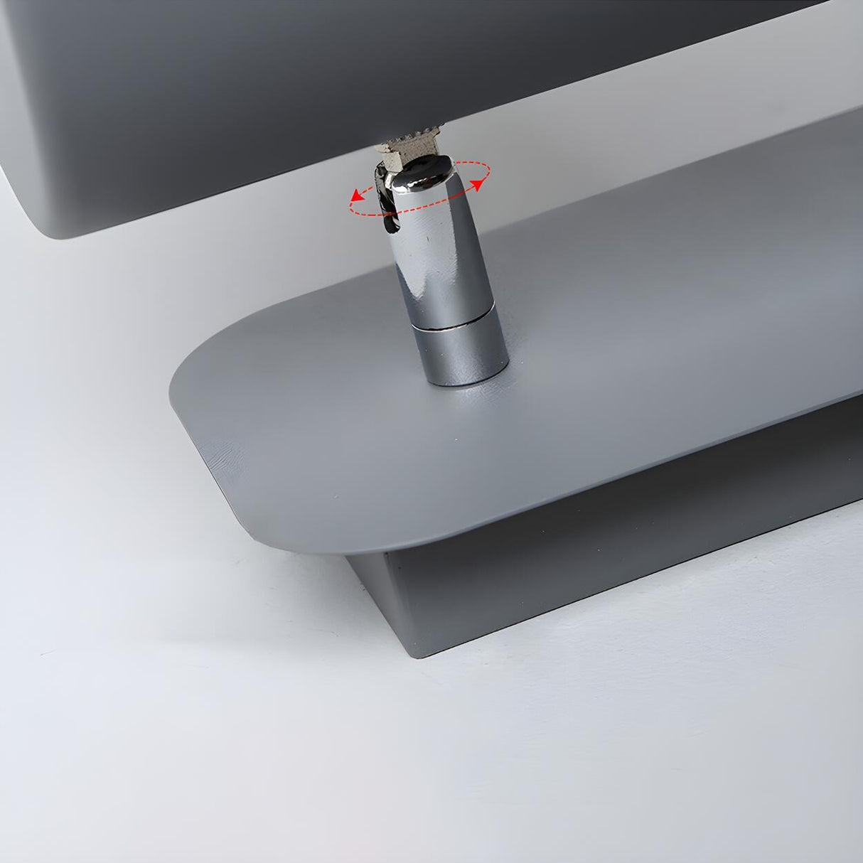 Adjustable Modern Grey Cylinder Bedside Wall Sconce Image - 13