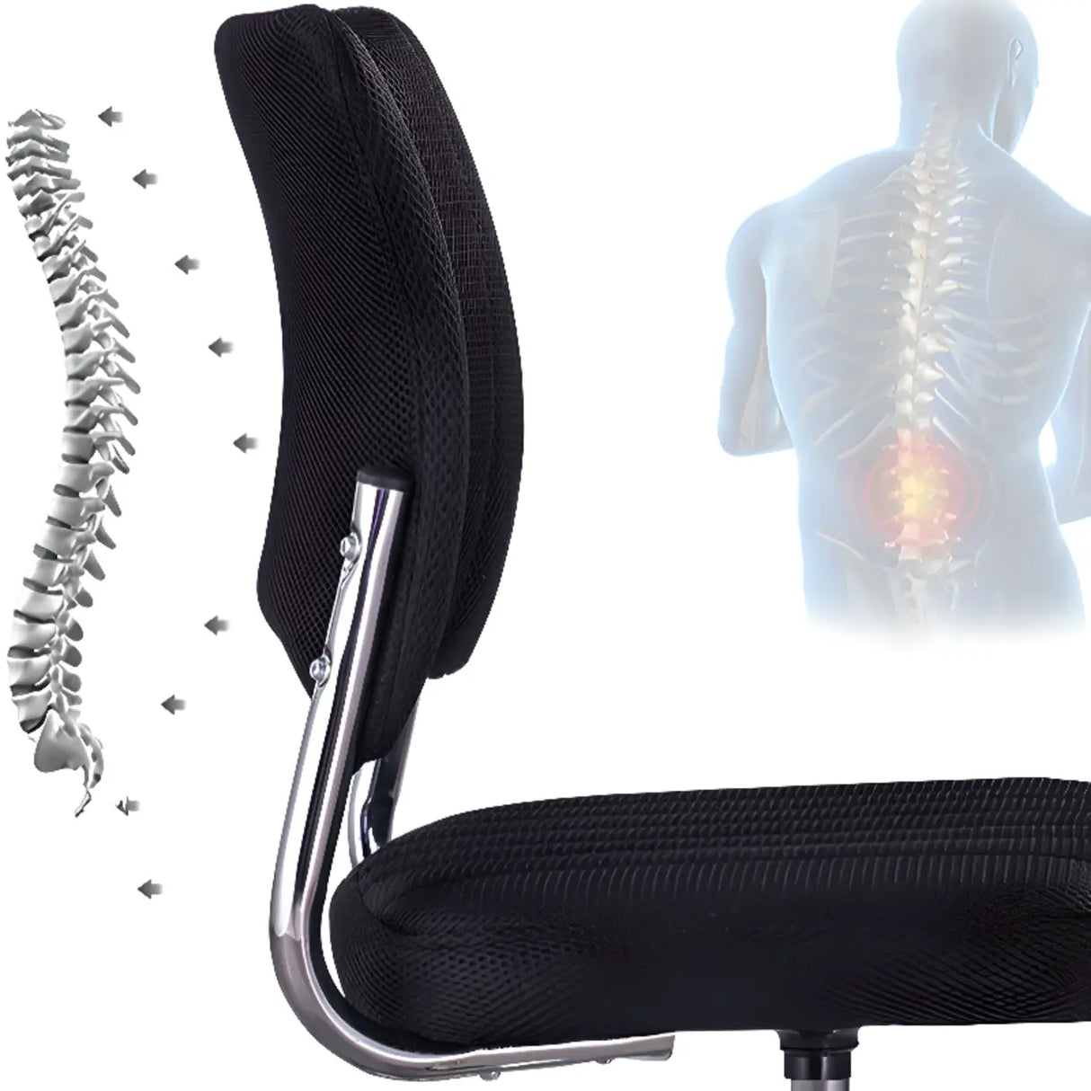 Adjustable Modern Swivel Leather Office Chair with Wheels Image - 6