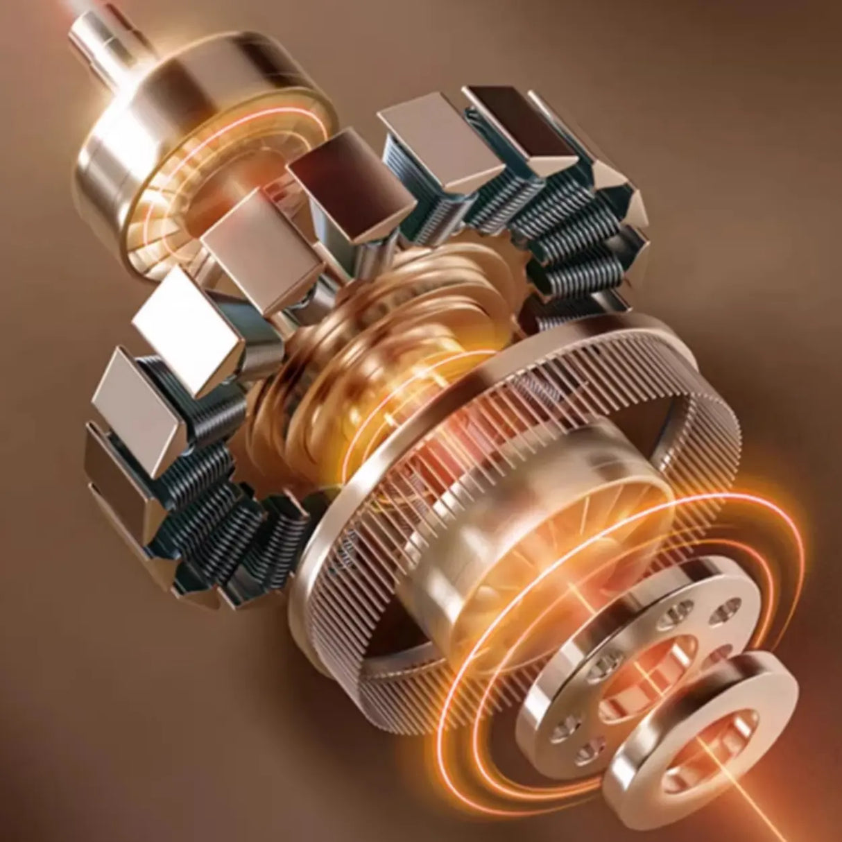 Adjustable Nut-Brown Wooden Rectangular Computer Desk Image - 11