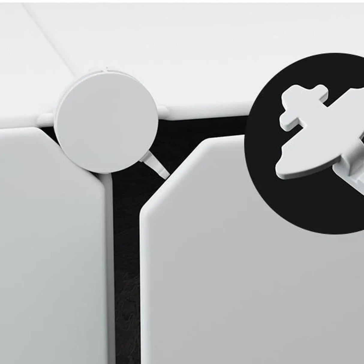 Adjustable Plastic Hallway White Medium Shoe Storage Image - 11