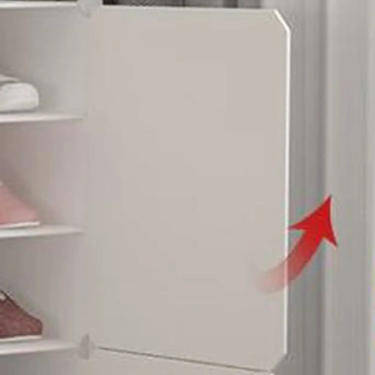 Adjustable Plastic Hallway White Medium Shoe Storage Image - 15