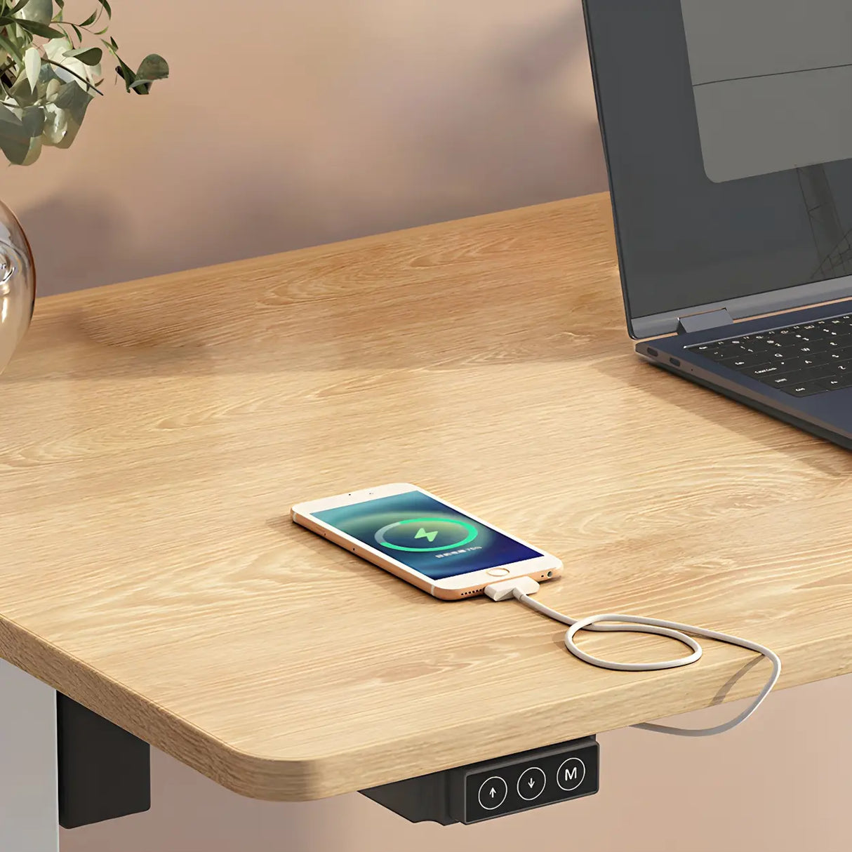 Adjustable Rectangular Steel T-Shape Standing Desk Image - 4