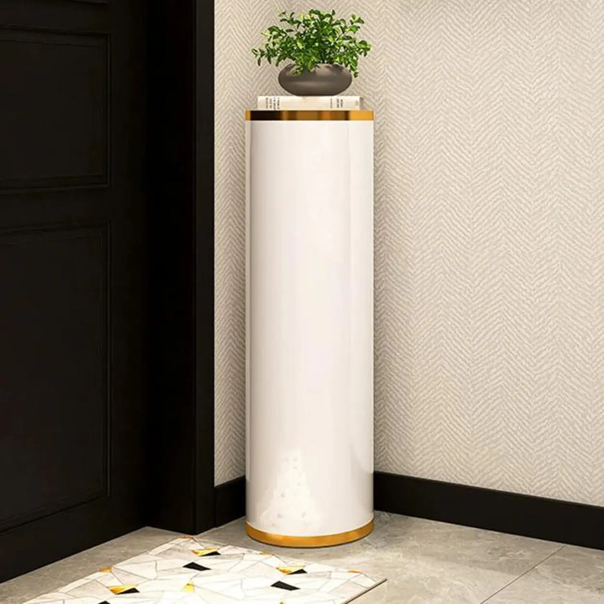 Adjustable Round Metal Corner Black Medium Shoe Rack Image - 16