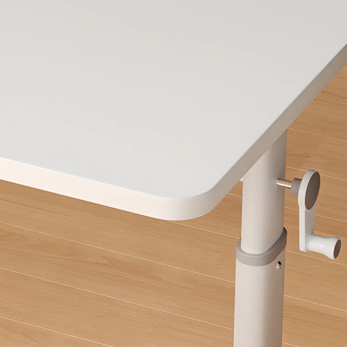 Adjustable Scratch Resistant White Wood Kids Desk Image - 8