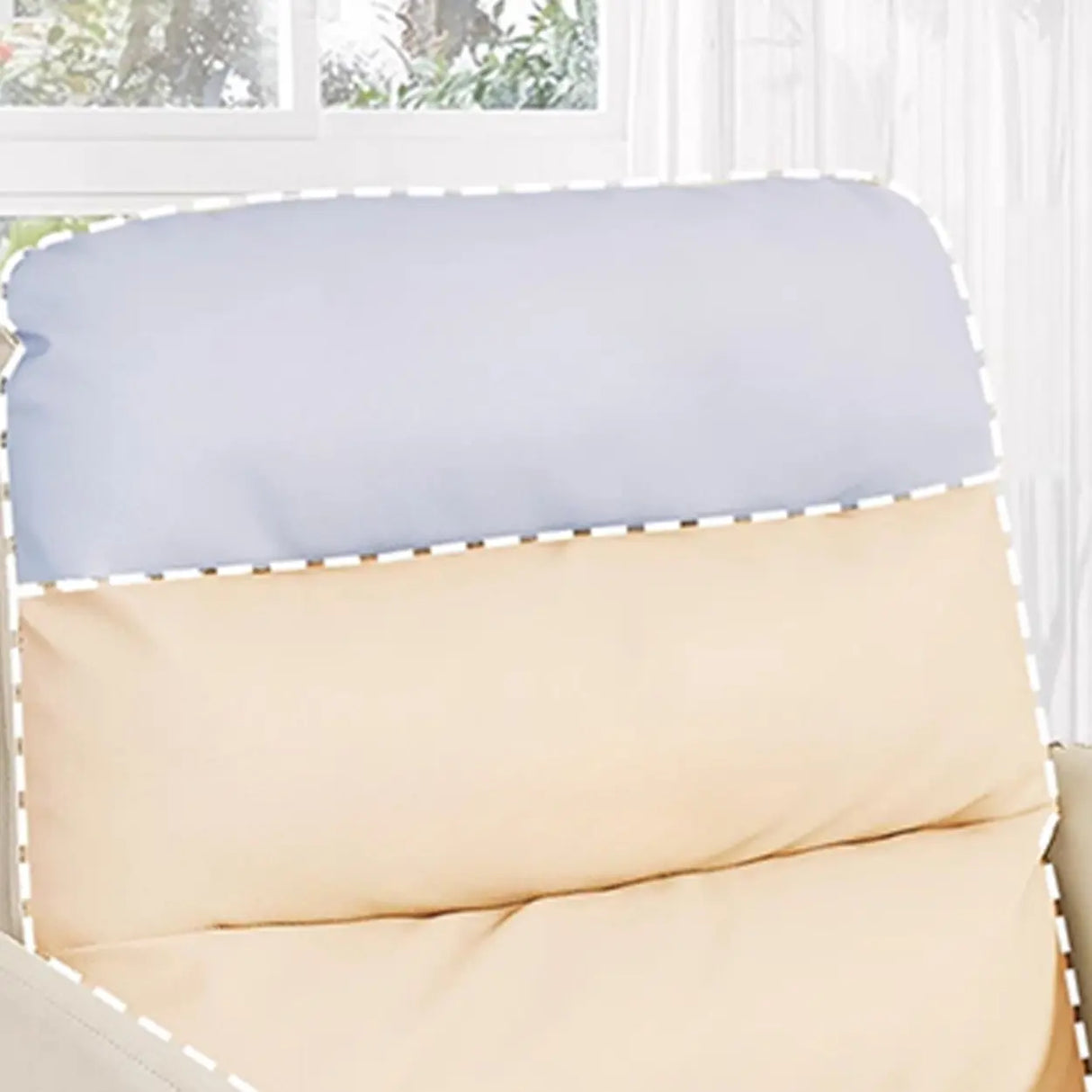 Adjustable Seat Height Ergonomic Office Chair with Casters Image - 6