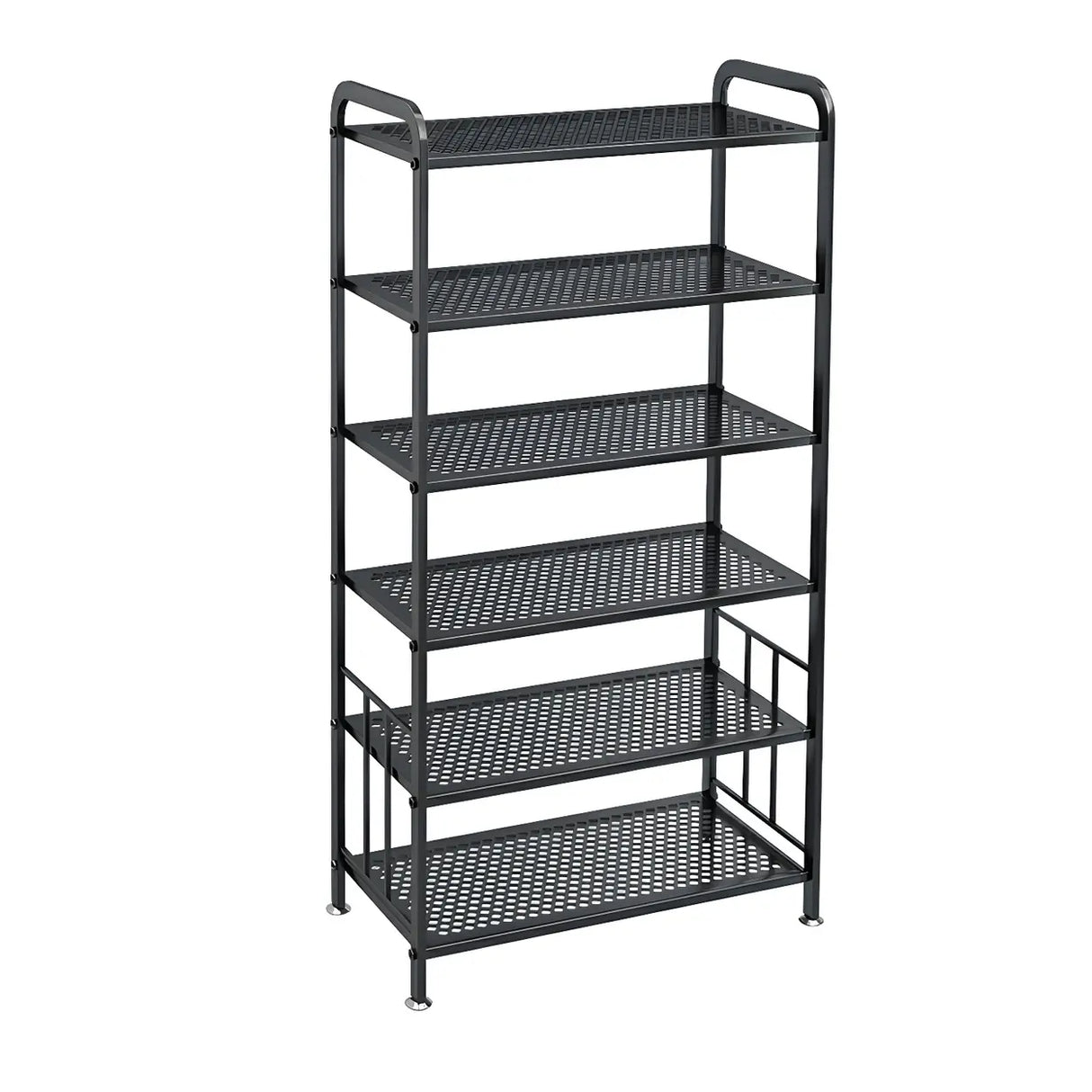 Adjustable Shelves Metal Hallway Gold Multi-tier Shoe Rack Image - 19