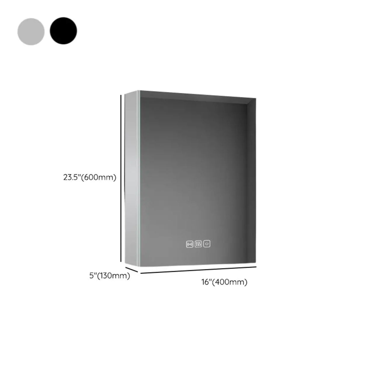 Adjustable Shelves Small Medicine Cabinet with Mirror