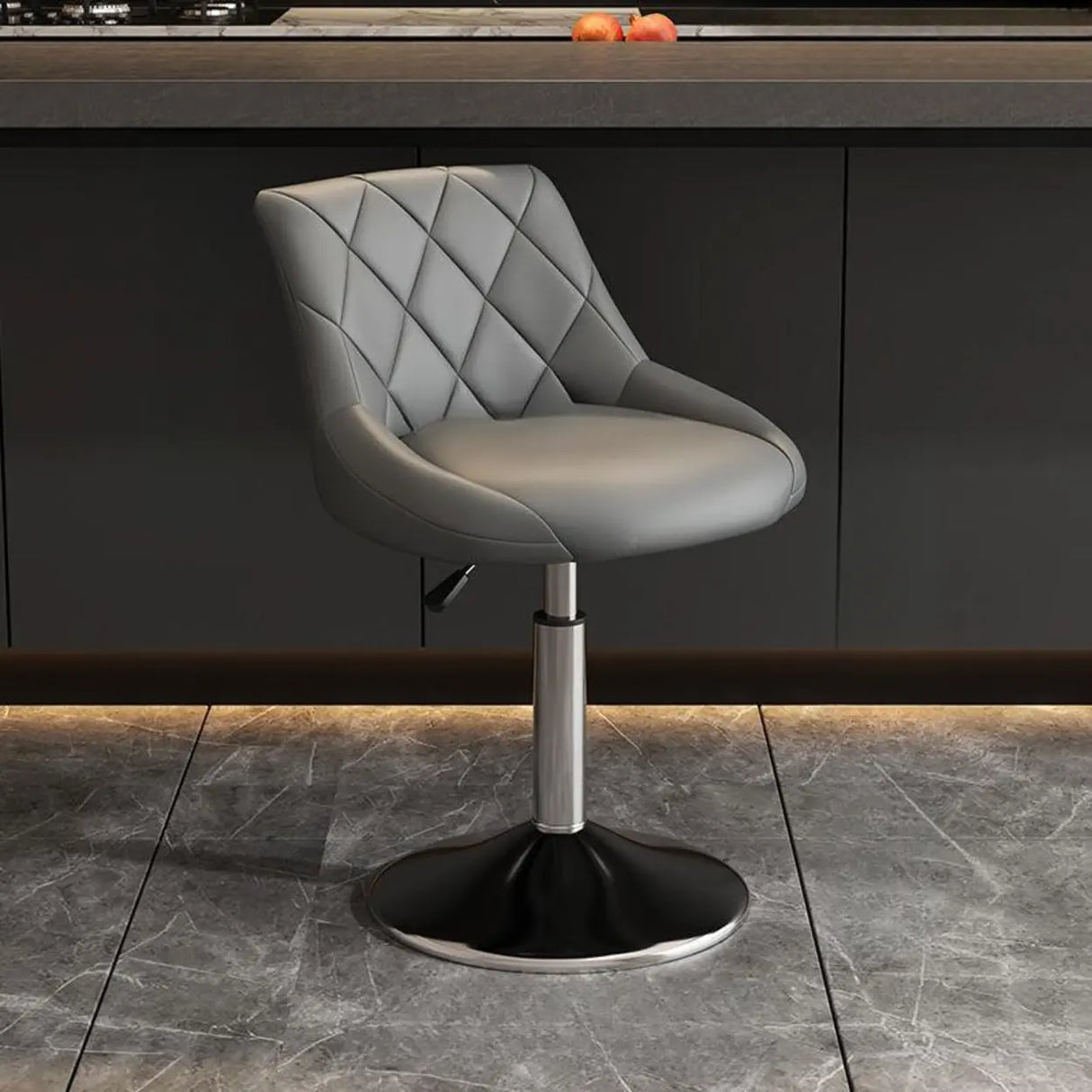 Adjustable Swivel Bar Stool with Padded Seat Image - 7