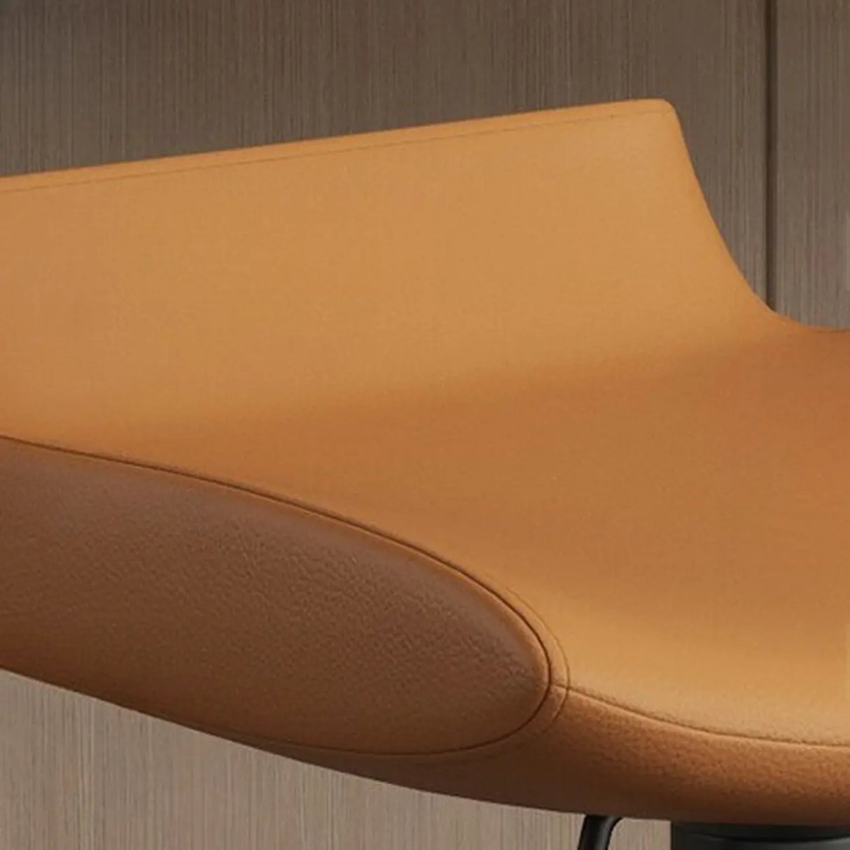 Adjustable Swivel Bucket Leather Metal Frame Bar Stool Image - 8