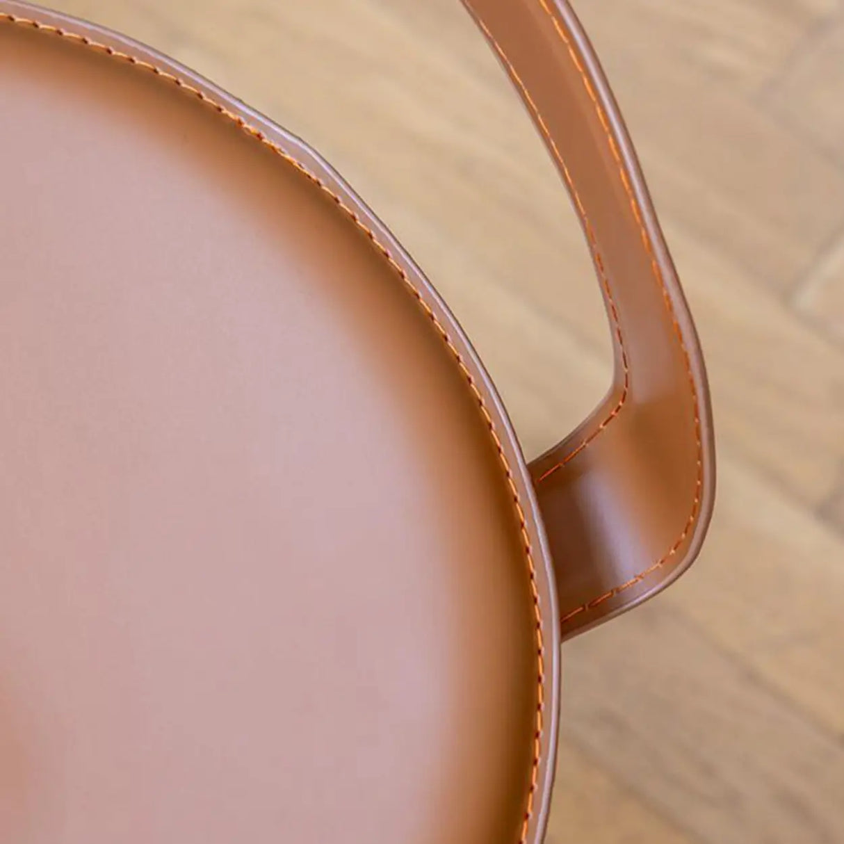 Adjustable Swivel Leather Steel Bar Stool with Footrest Image - 12