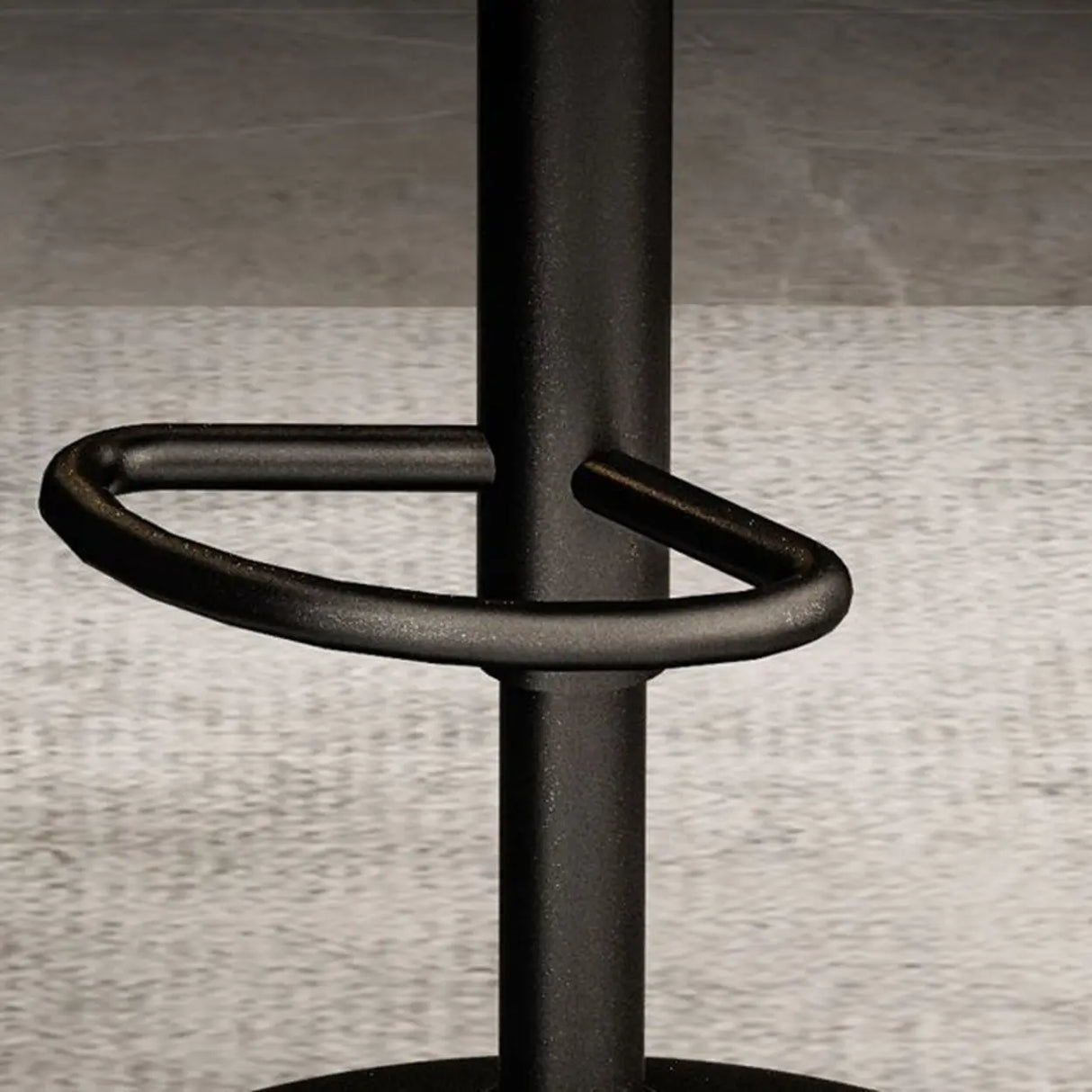 Adjustable Swivel Round Leather Low Back Bar Stool Image - 12