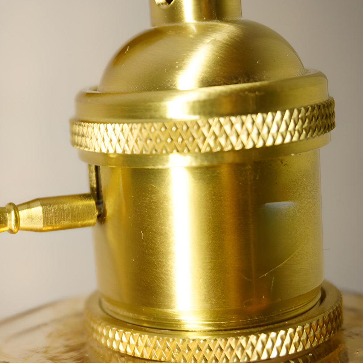 Adjustable Vintage Copper Amber Glass Wall Light Image - 15