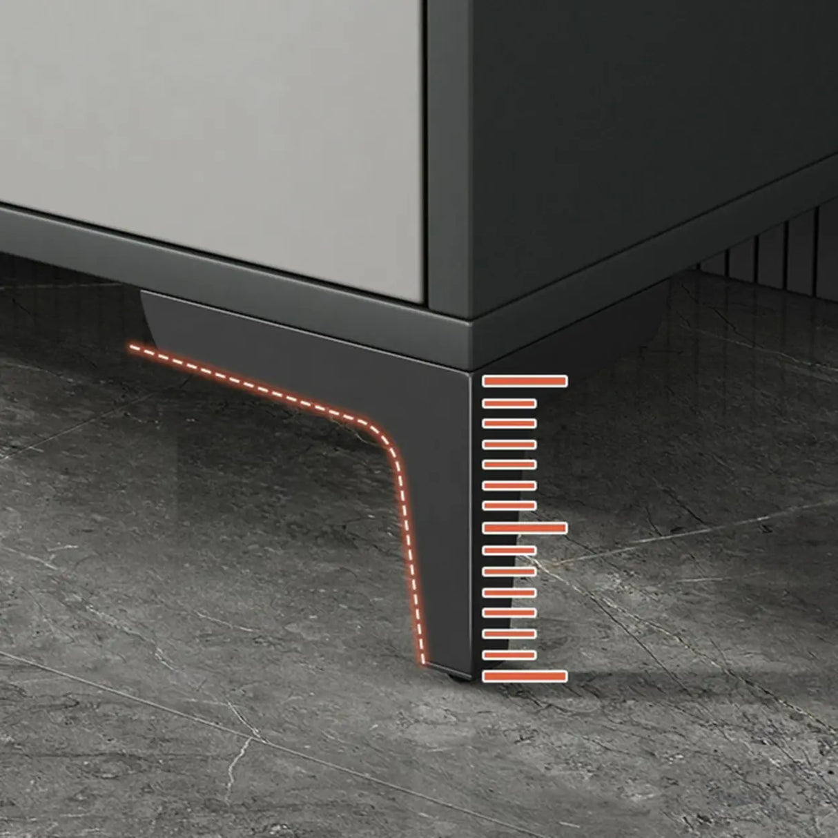 Adjustable Wood Hallway Gray Large Shoe Storage Unit Image - 16