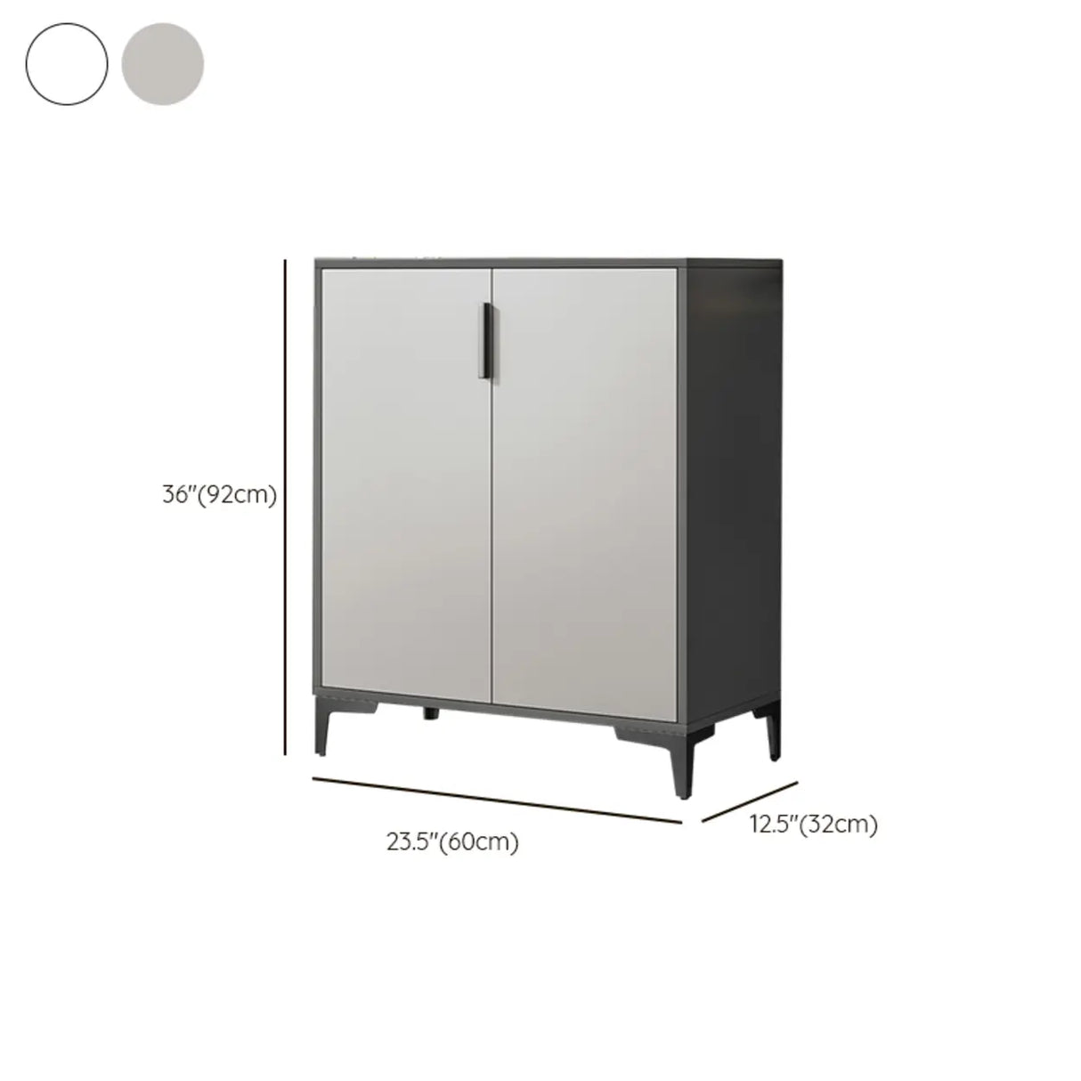 Adjustable Wood Hallway Gray Large Shoe Storage Unit