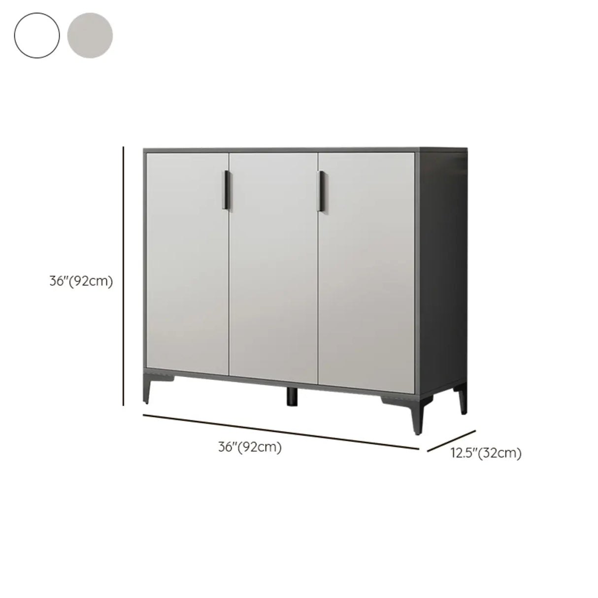 Adjustable Wood Hallway Gray Large Shoe Storage Unit Image - 24