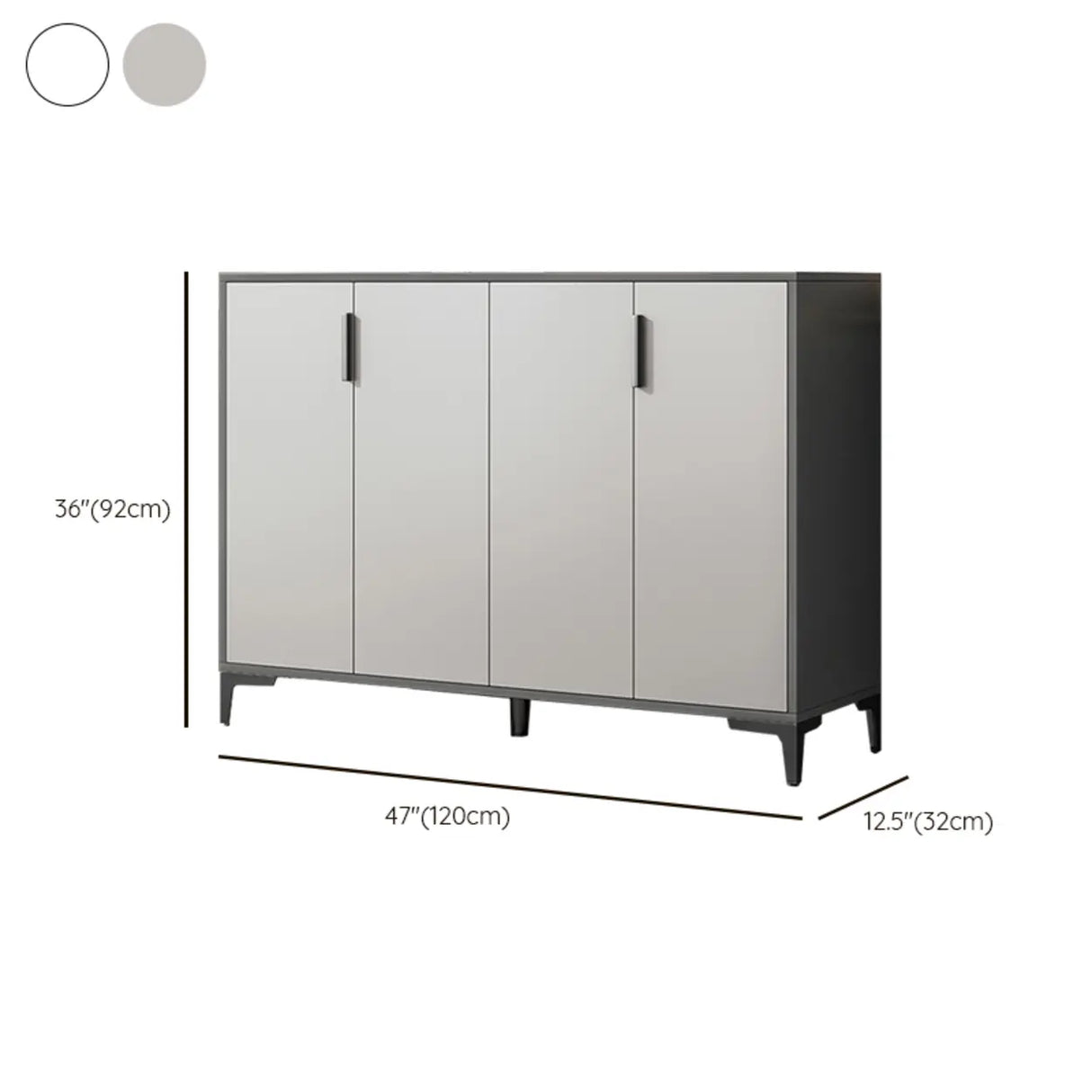 Adjustable Wood Hallway Gray Large Shoe Storage Unit Image - 26