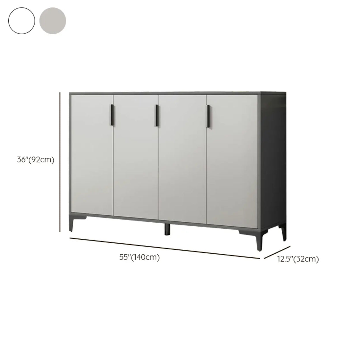 Adjustable Wood Hallway Gray Large Shoe Storage Unit Image - 28