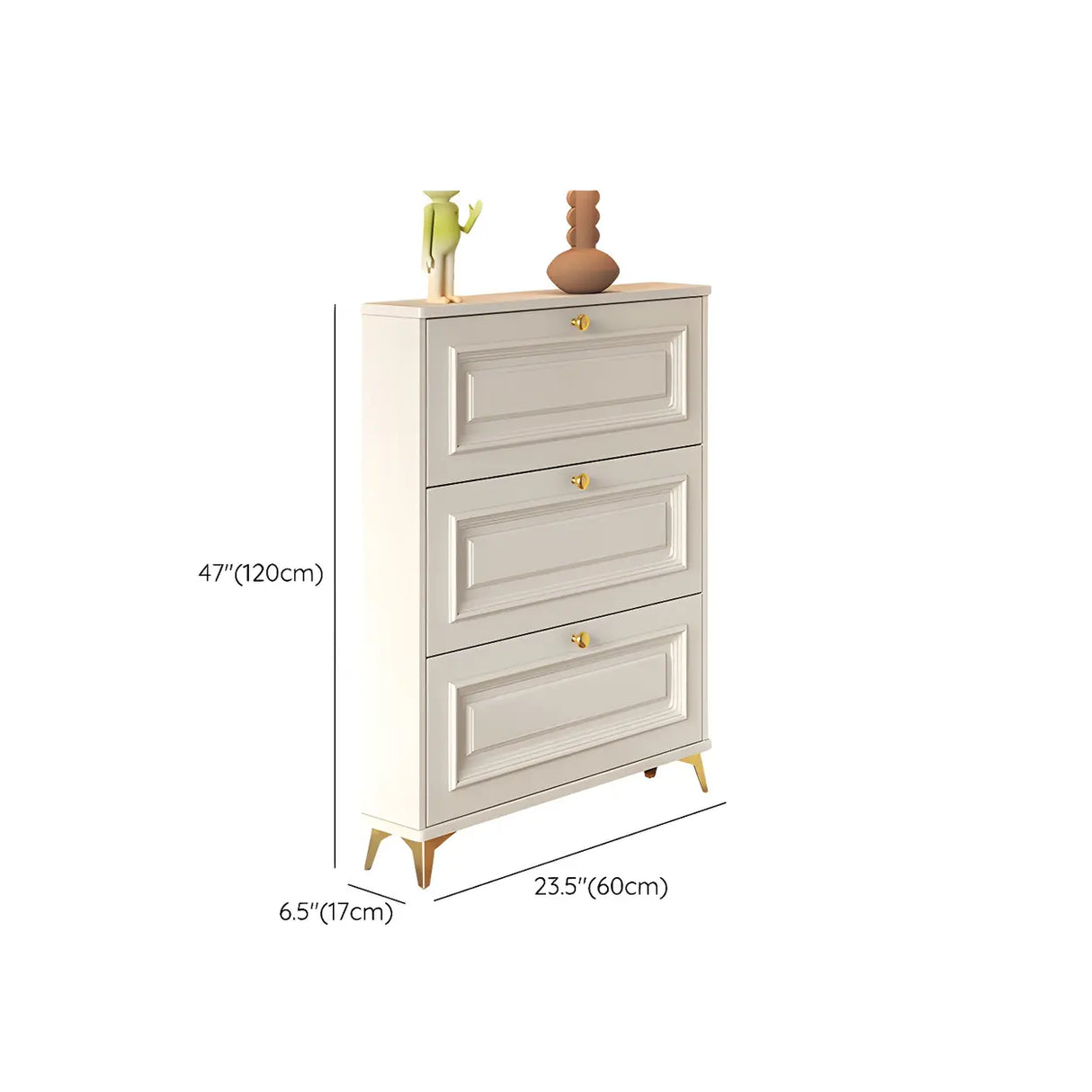 Adjustable Wood Hallway White Drop Front Shoe Storage Image - 29
